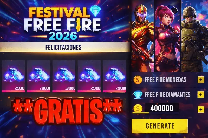 Cómo conseguir diamantes y pases élite gratis en Free Fire 2026