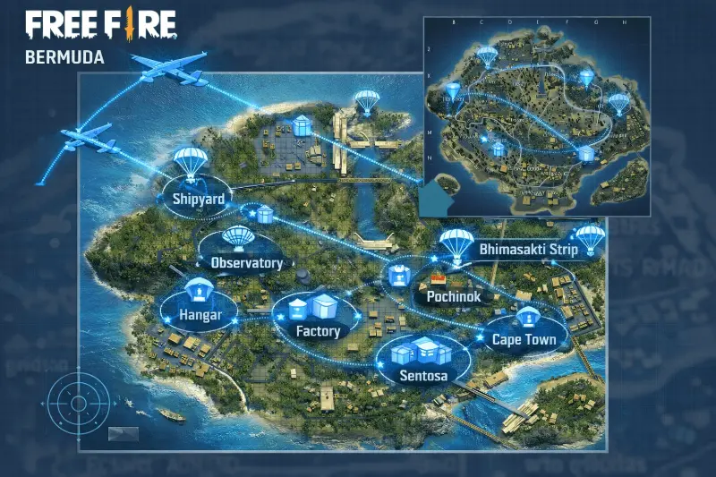 Guía de supervivencia en el mapa Bermuda Free Fire 2026