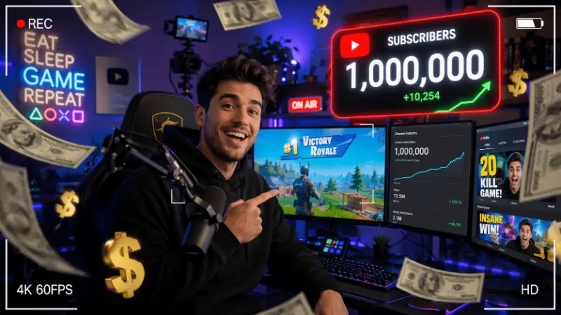 Cómo ser creador de contenido de Roblox o Free Fire en 2026 y ganar dinero